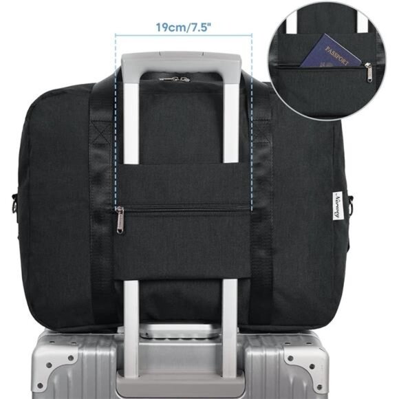 For Spirit Airlines Personal ItemBag 18x14x8 Foldable Travel DuffelBag Underseat - Picture 6 of 7